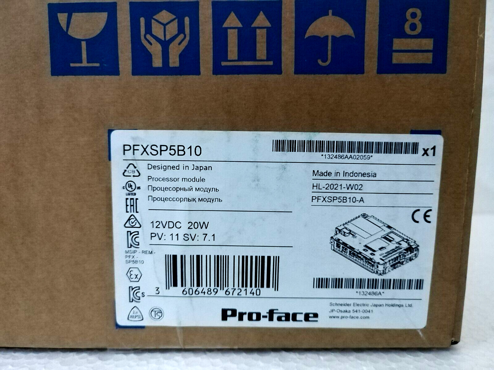 PROFACE PFXSP5B10 Processor Module