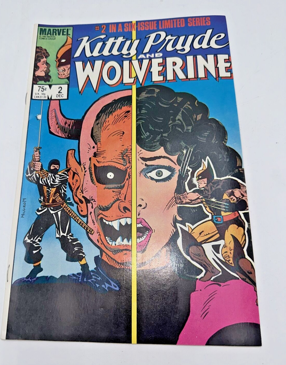 KITTY PRYDE & WOLVERINE #2 - 1984 MARVEL COMIC - COPPER AGE - LIMITED SERIES
