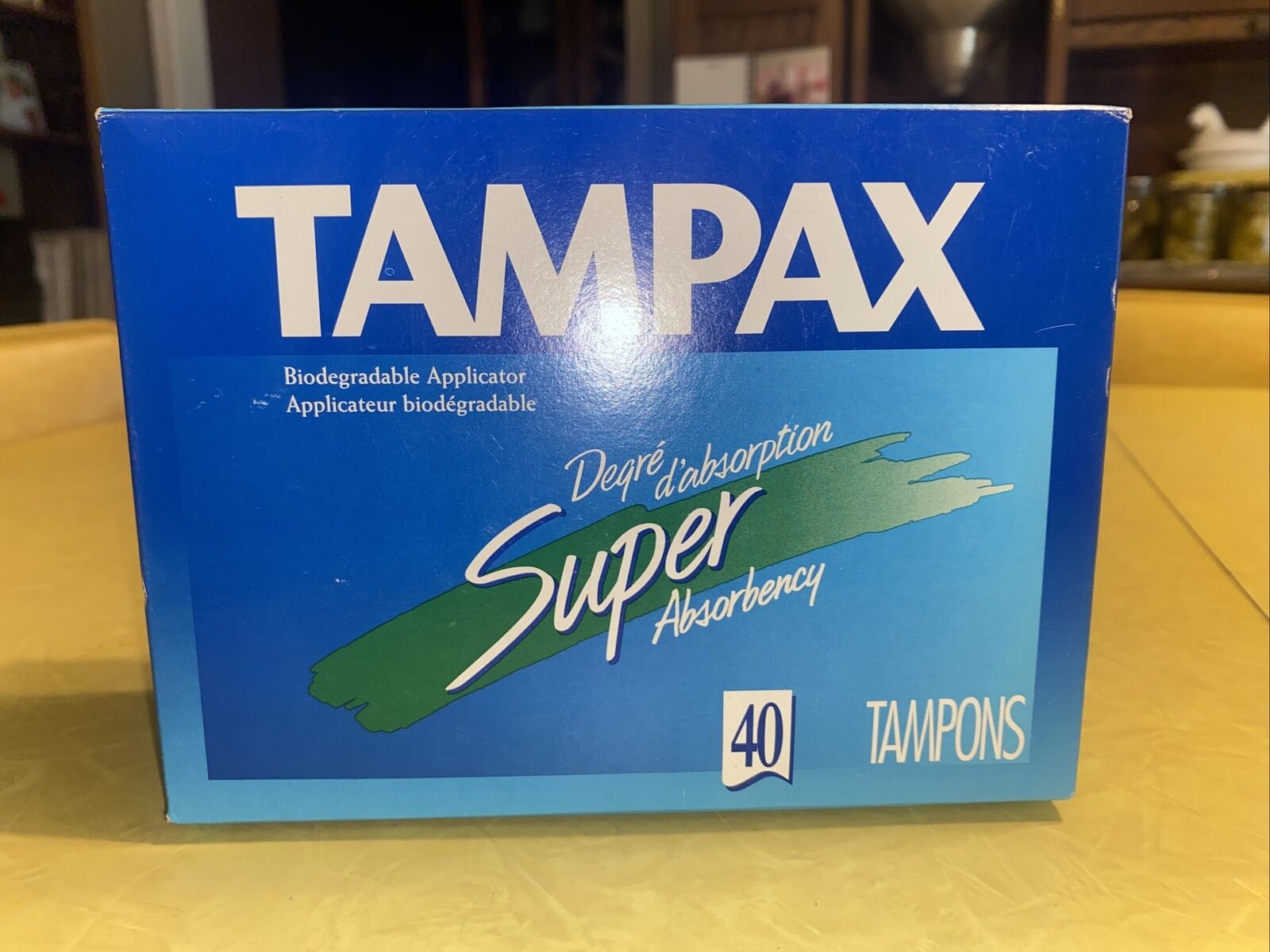 Vintage 1998 Tampax Tampons SUPER 1 pack of 40 -NOS- Movie Prop