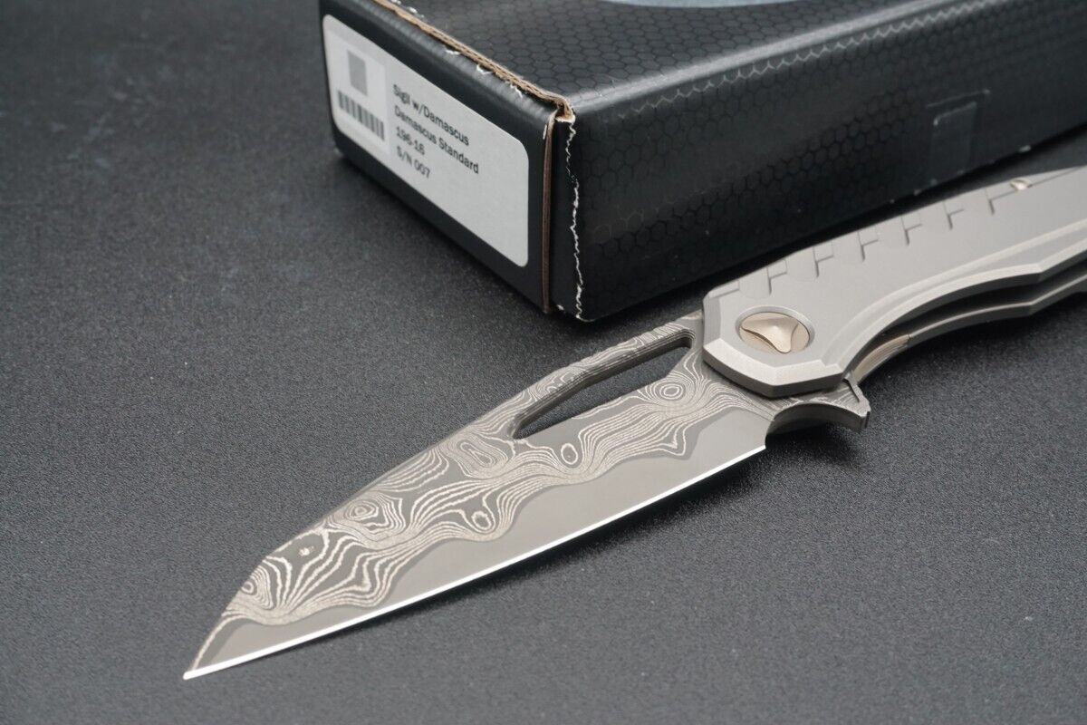 Marfione Custom Knives Sigil Damascus Standard S/N 007 With Box