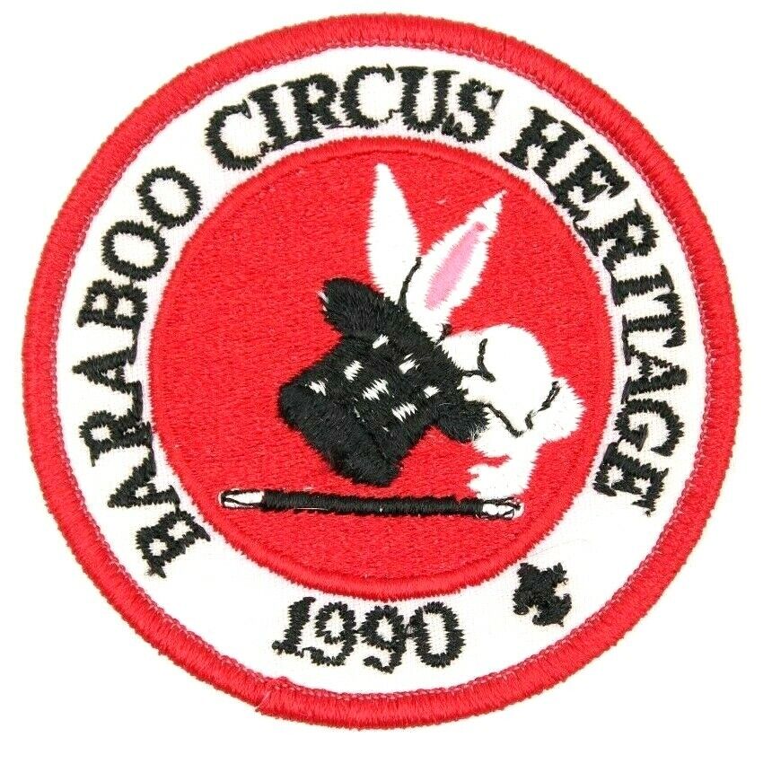 1990 Baraboo Wisconsin Circus Heritage Patch Four Lakes Glacier's Edge