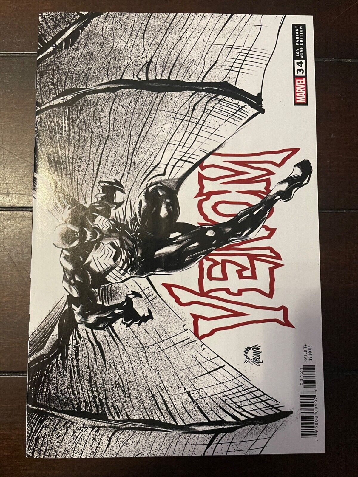 Venom vol.1 #34 2021 1:100 Sketch Variant High Grade 9.8 Marvel Comic D72-147