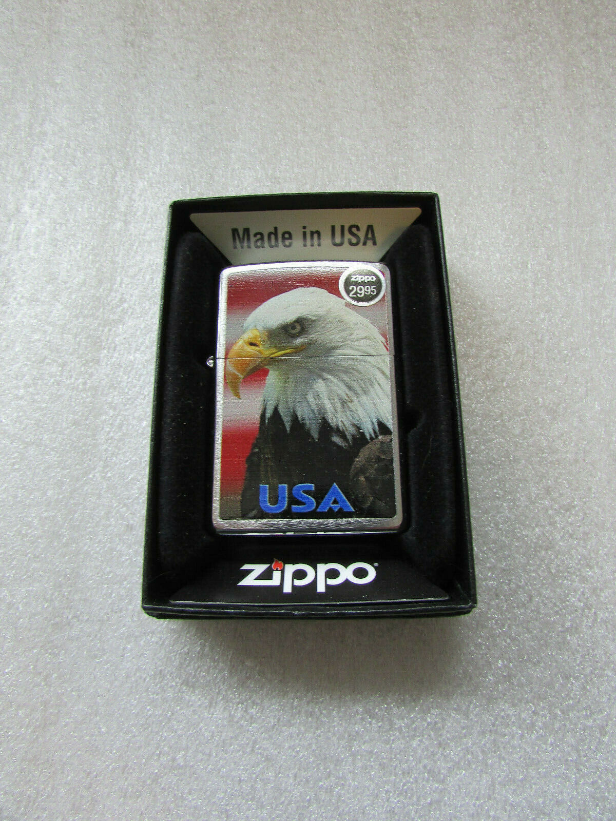 Genuine Zippo Lighter Bradford 2013 USA Bald Eagle Made in USA America 