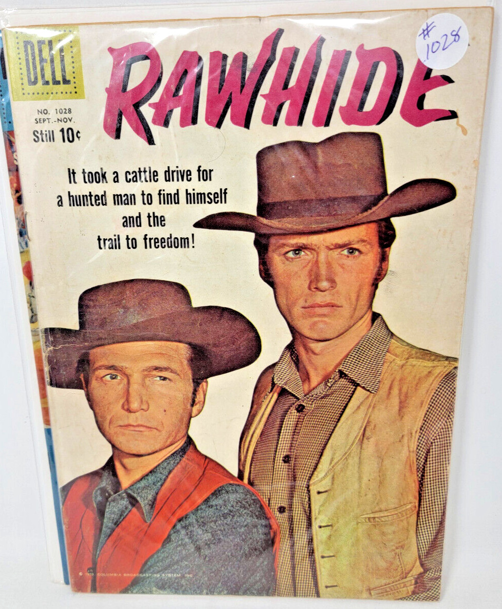 FOUR COLOR COMICS #1028 RAWHIDE *1959* DELL SILVER AGE 3.5
