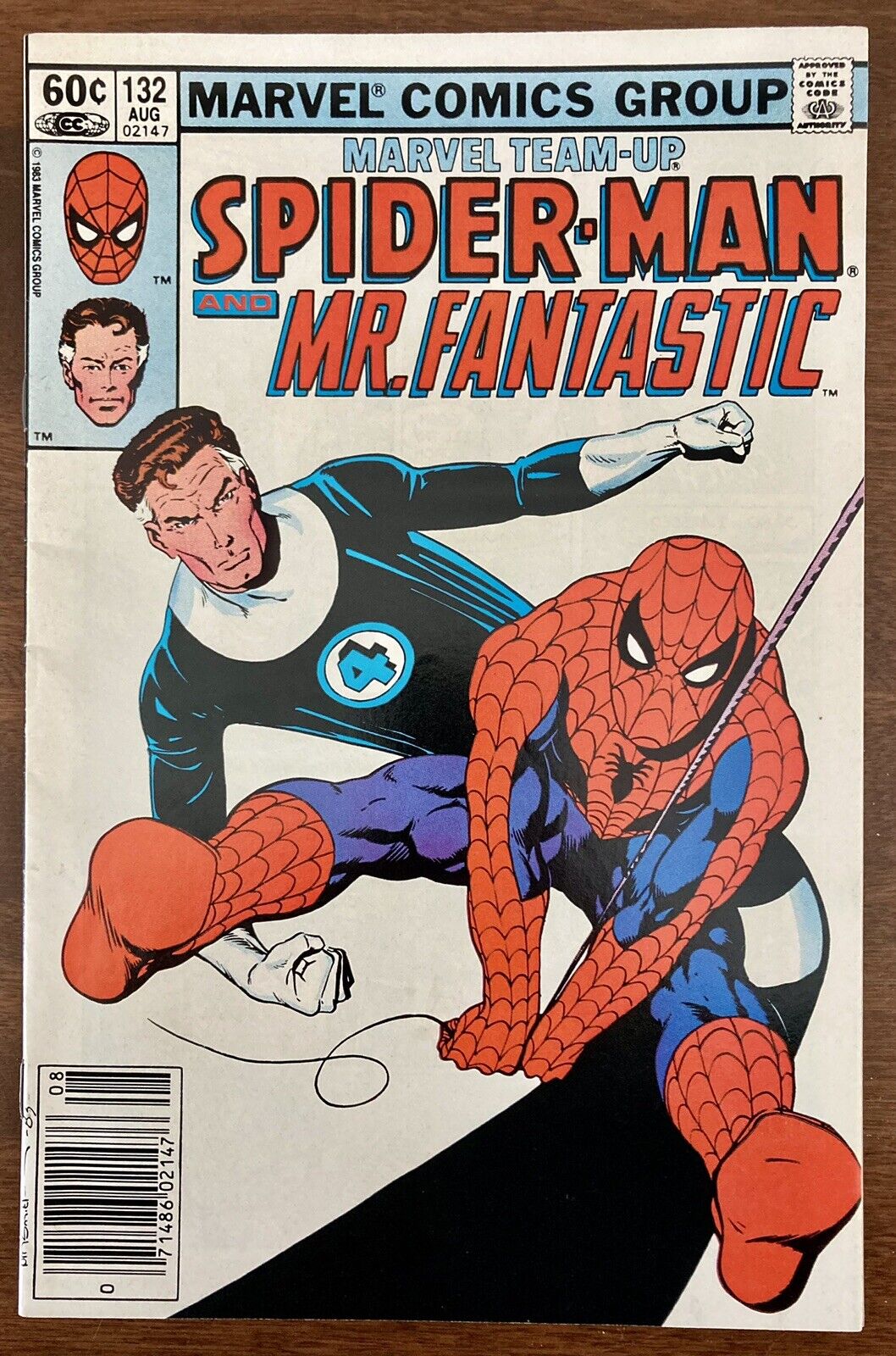 Marvel Comic Team-Up #132 SpiderMan - Mr. Fantastic  August 1983 Great Condition