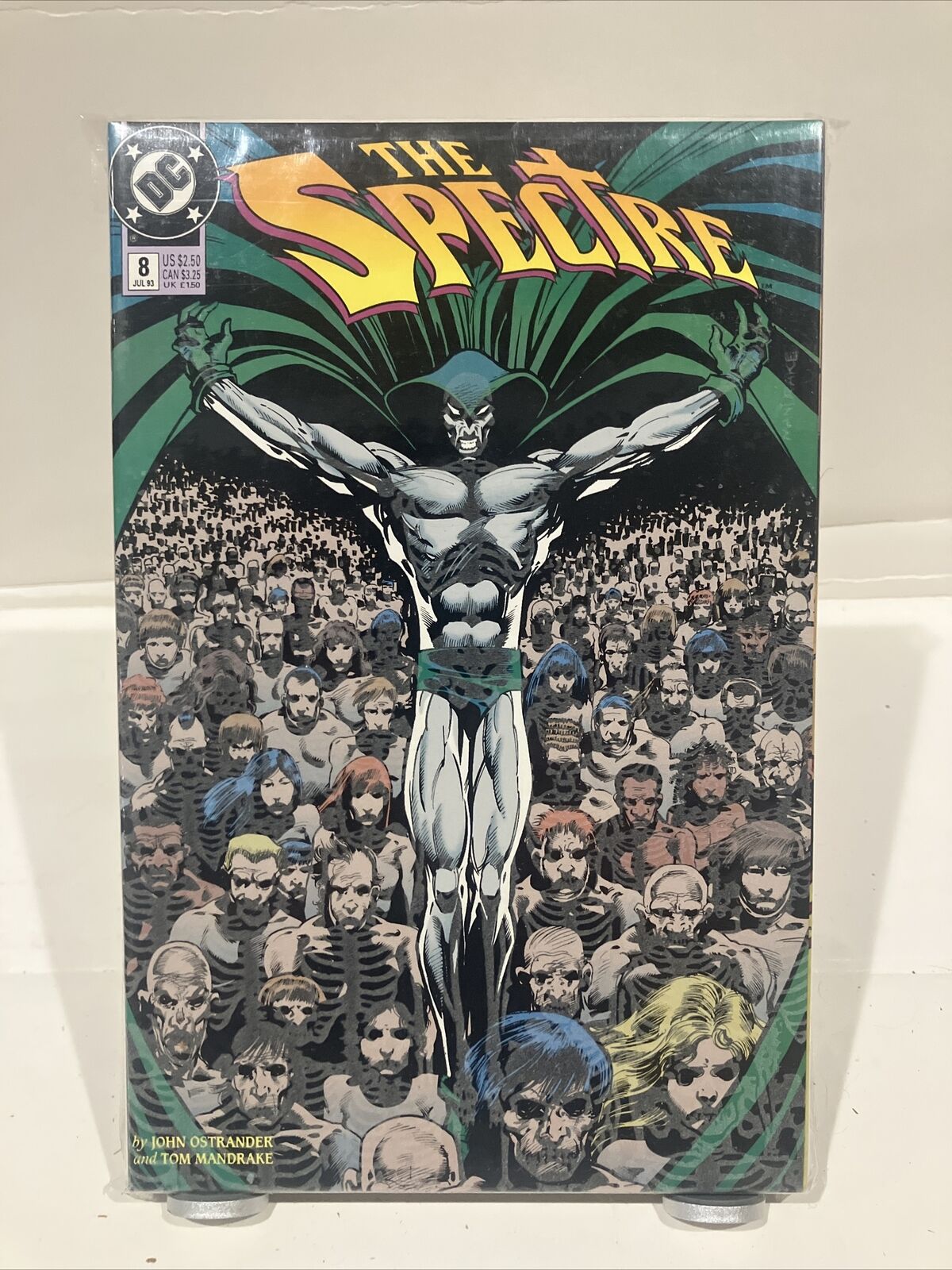 The SPECTRE #8 1993 Ostrander/Mandrake DC Comics GLOW IN THE DARK Cover
