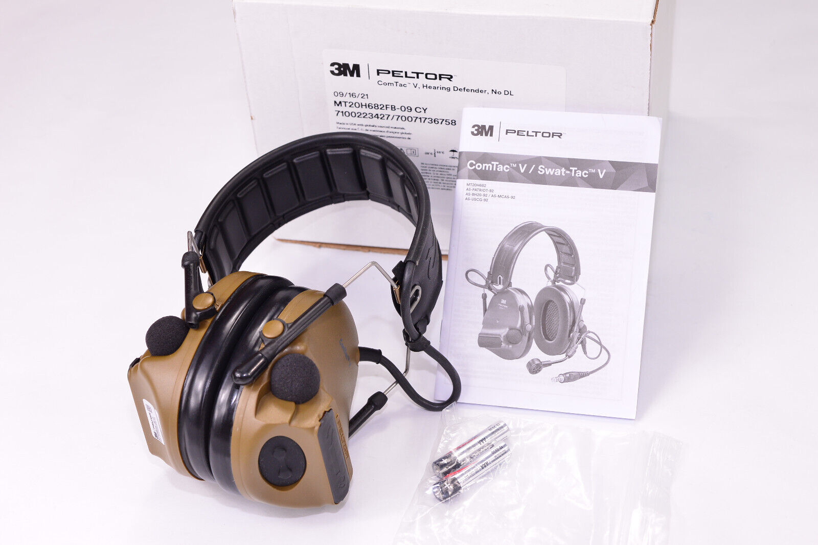 3M Peltor ComTac V Hearing Defender Headset ( No Downlead ) MT20H682FB-09 CY