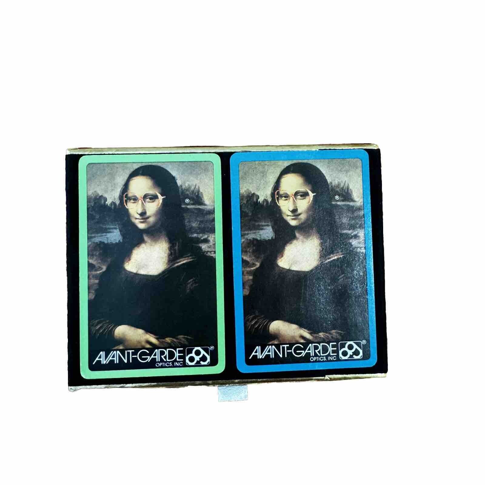Avant Garde Optics Two Deck Mona Lisa Congress Playing Cards Cell U Tone Finish