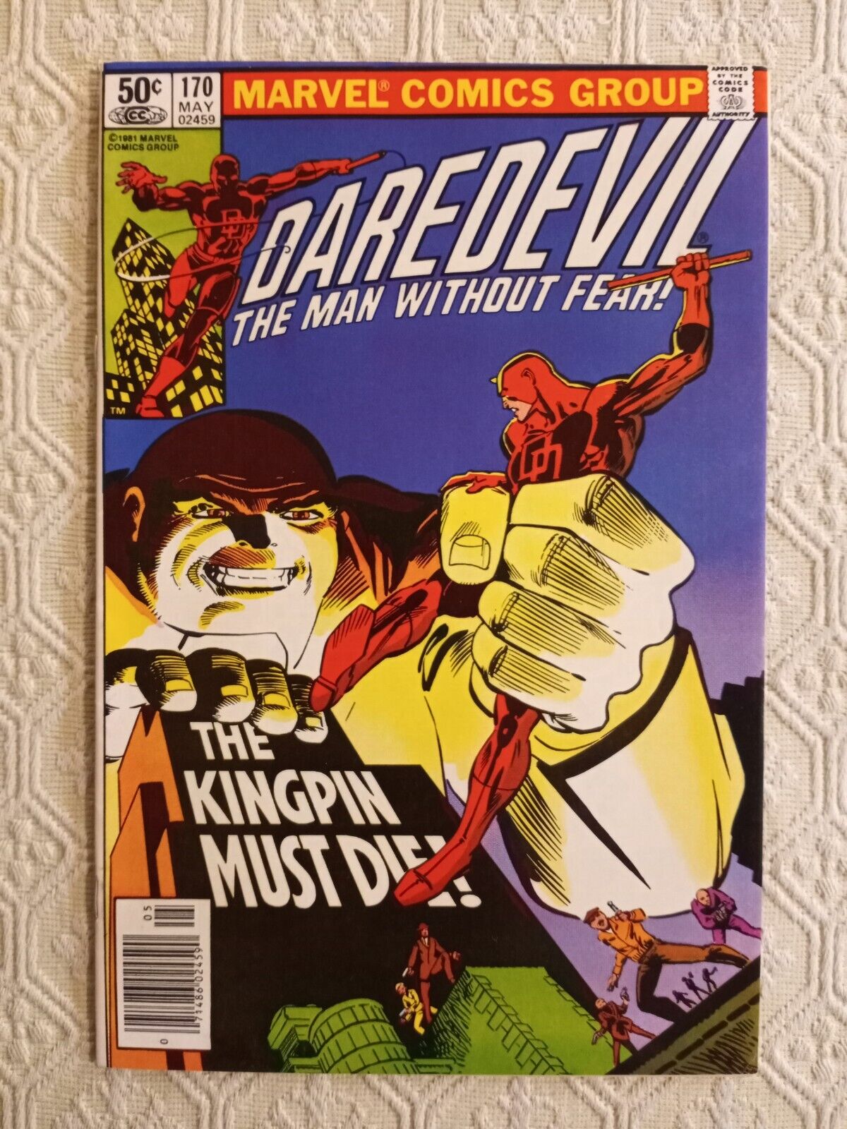 Daredevil 170 Newsstand Variant Higher Grade 1st Kingpin in Title 1981 Marvel