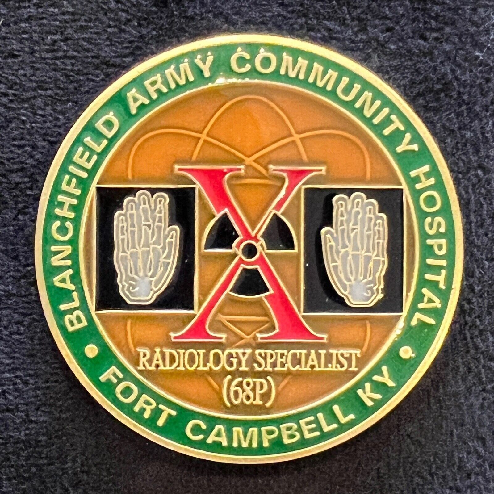 Blanchfield Army Community Hospital Radiology Specialist 68P Challenge Coin