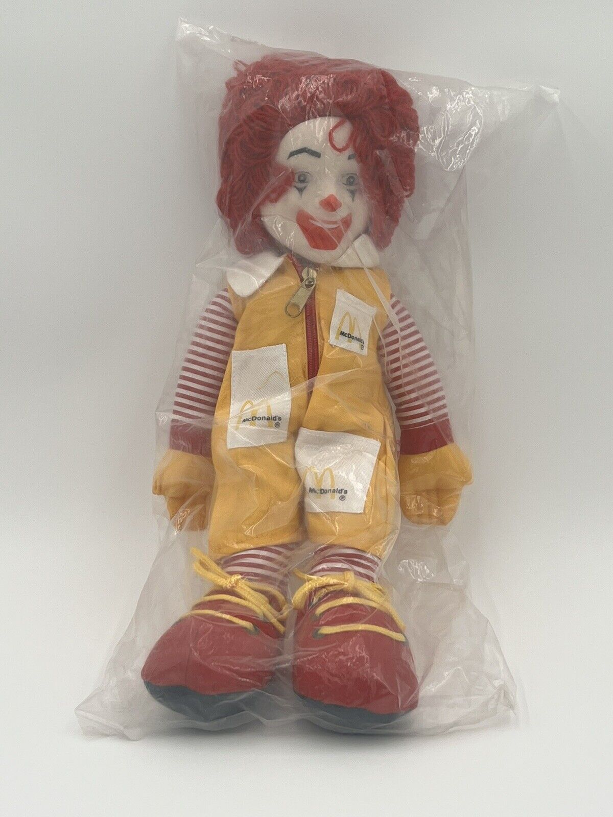 Vintage 1984 McDonald’s Ronald McDonald 15” Plush Toy Doll Vinyl Head (SEALED)
