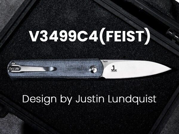 Kizer Feist 154CM Blade Liner Lock Denim Micarta Handle V3499C4