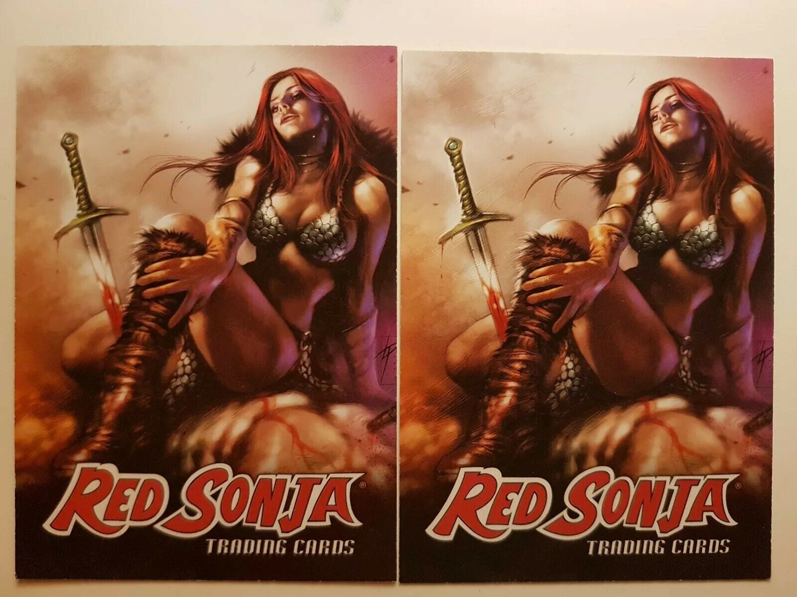 Red Sonja Promo Card lot of 2 SDCC