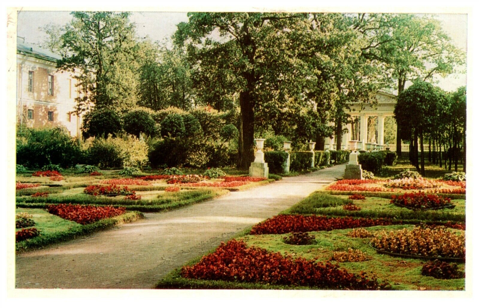 Postcard Pavlovsk Her Majesty Own Garden Postmark 1972