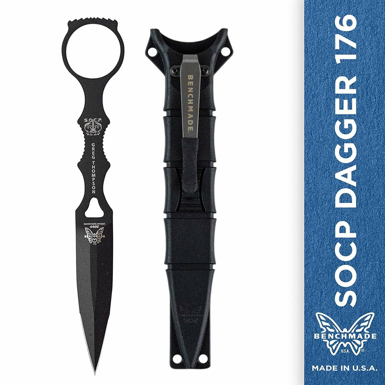 Benchmade SOCP Dagger 176BK Skelentonized Dagger with Black Sheath