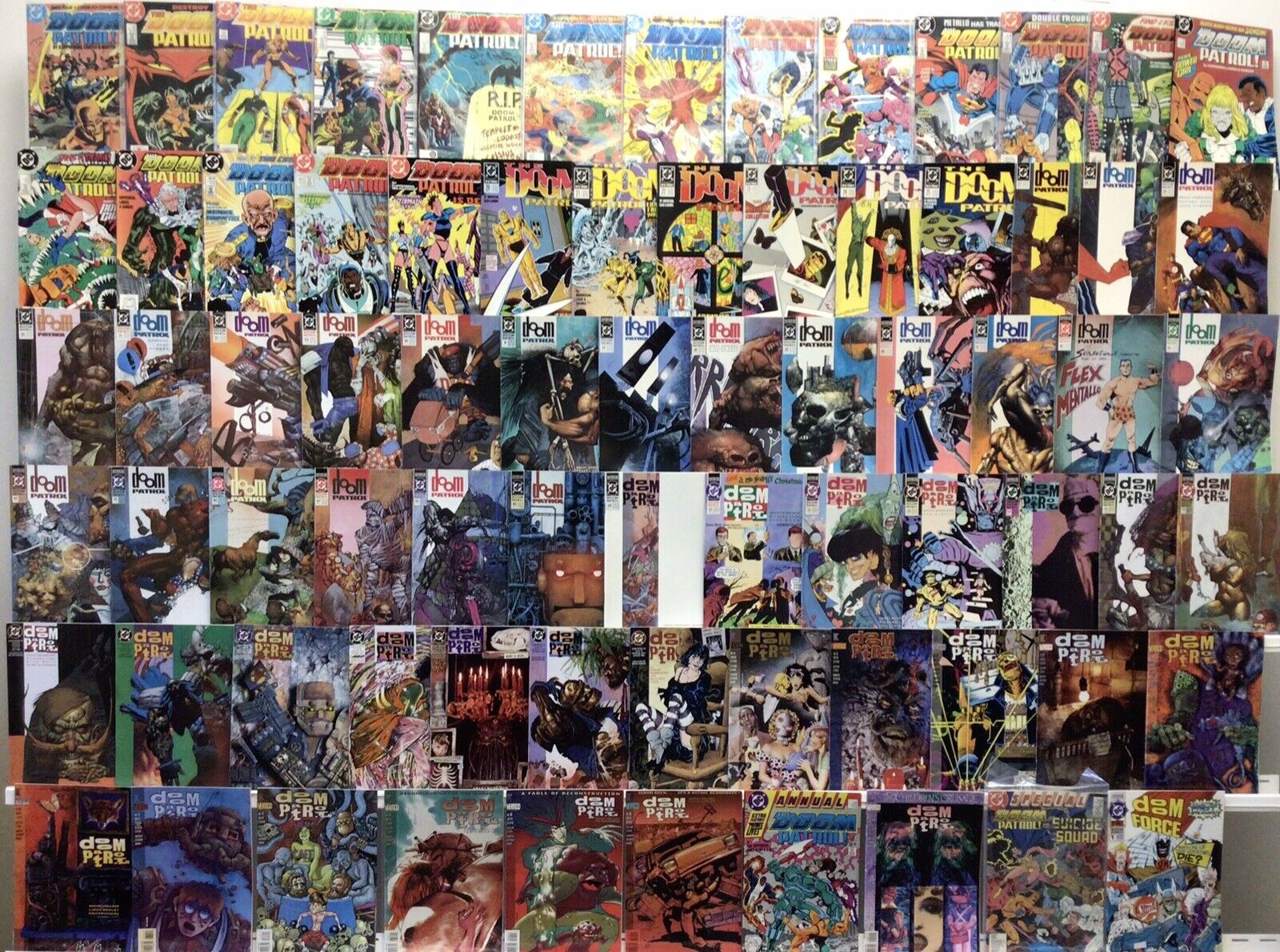 DC Comics Doom Patrol Run Lot 1-82 Plus Annual 1, 2 Missing Issues In Bio