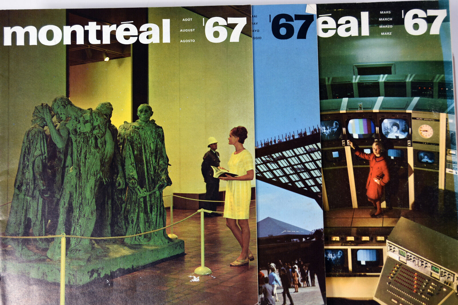1967 Booklet Magazines Set 3 Montreal Canada Art Sculpture Expo 67 Highways