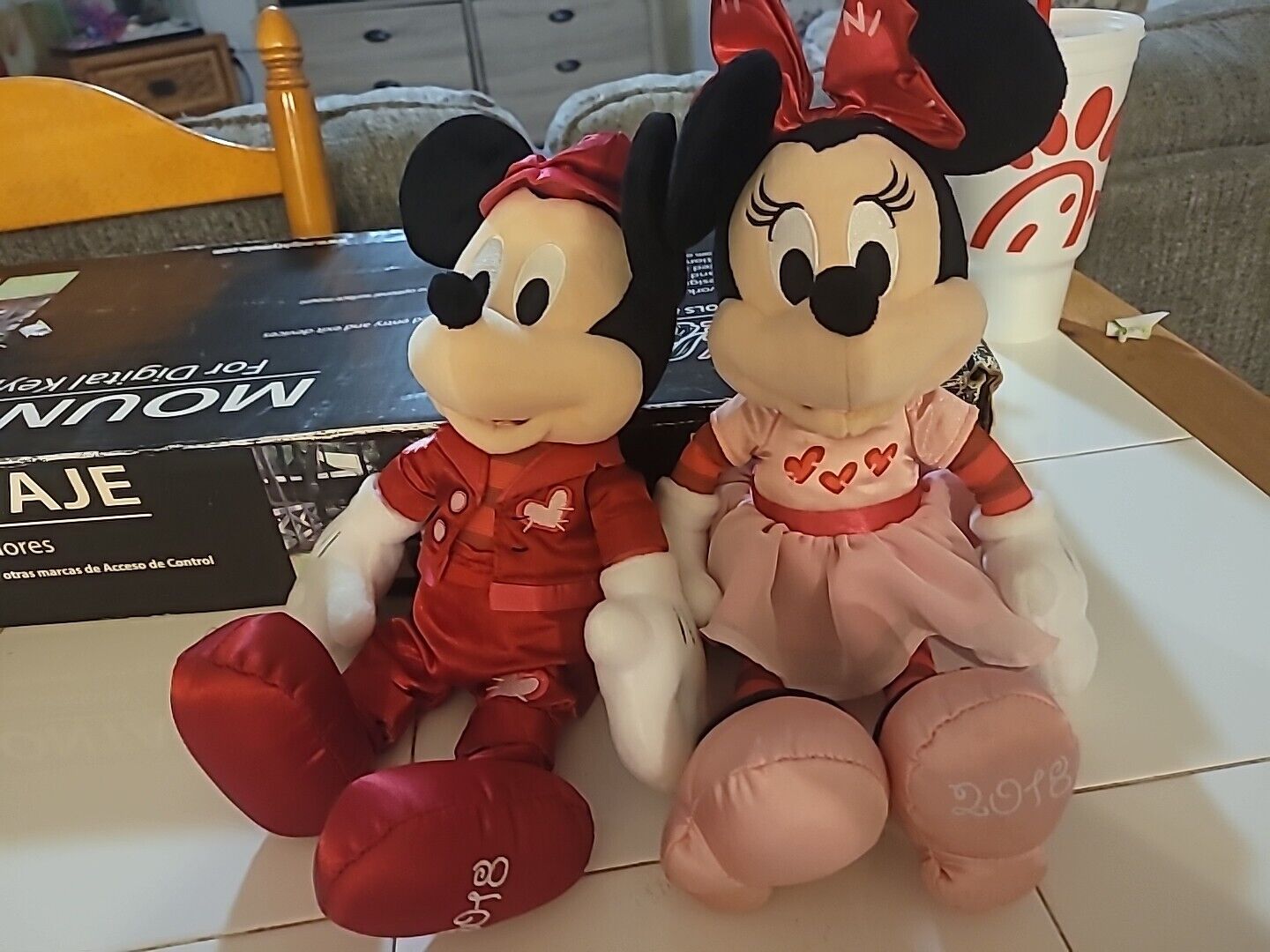 Disney Valentines Plush Mickey And Minnie Mouse Set 2018