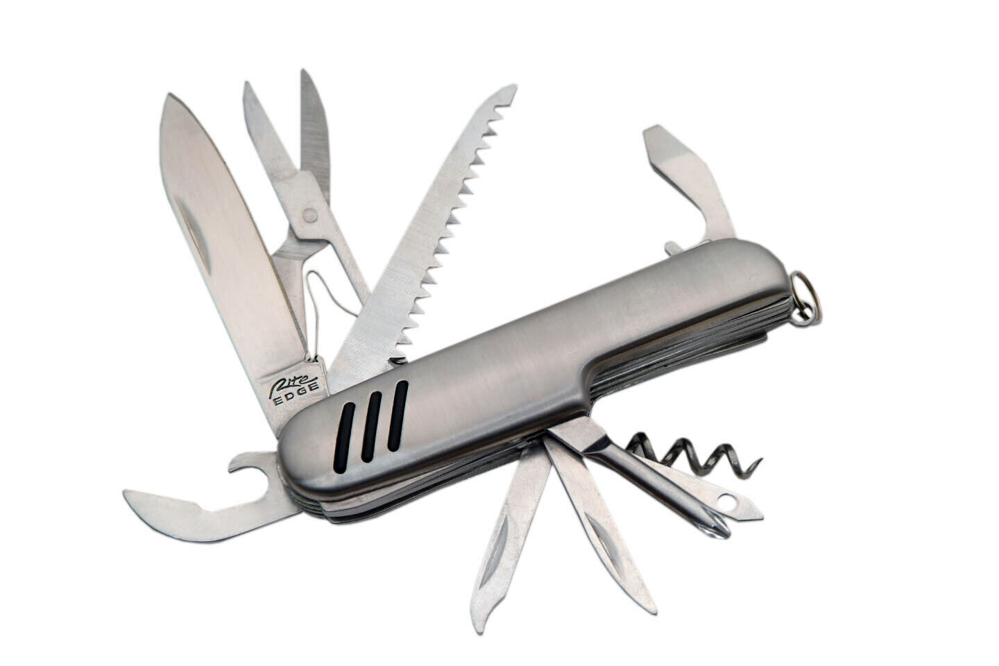 3.5” 13 Function Swiss Type Stainless Steel Pocket Knife. 