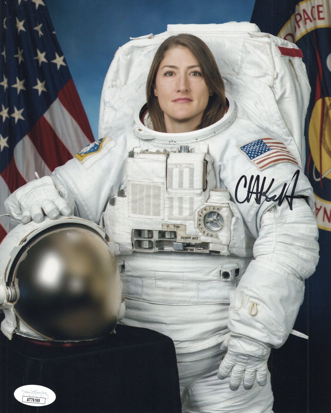 Christina Koch signed 8x10 NASA Astronaut  Artemis II  autographed    JSA COA #2