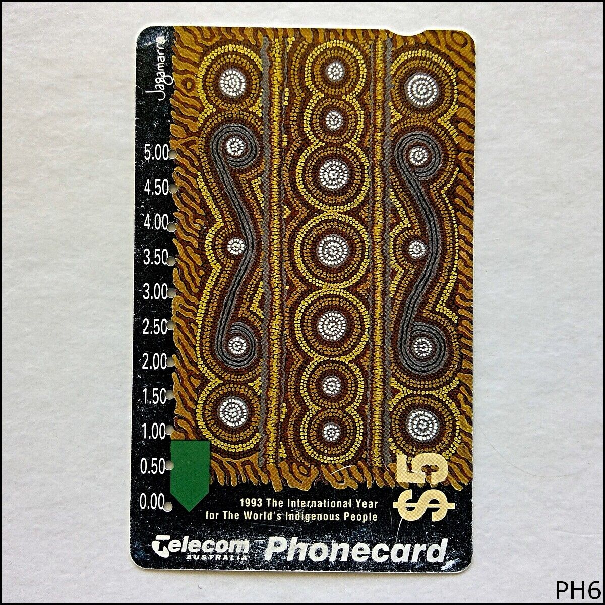 Telecom Indigenous People Creation Of Life N930212 291 $5 Phonecard (PH6)