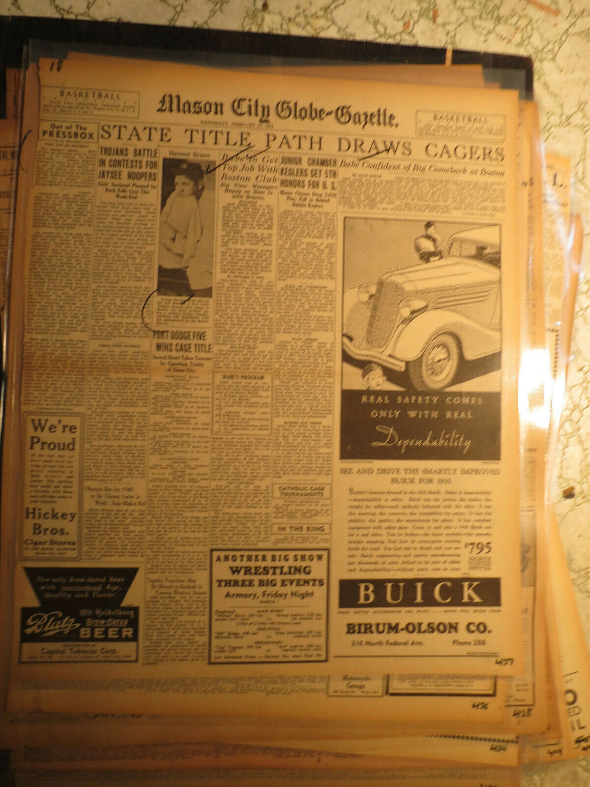 Baseball History Newspaper 1935 BABE RUTH CONFIDENT BIG COMEBACK AT BOSTON