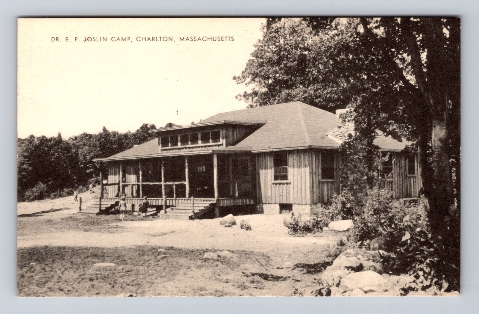 Charlton MA-Massachusetts, Dr E P Joslin Camp, Antique, Vintage Postcard