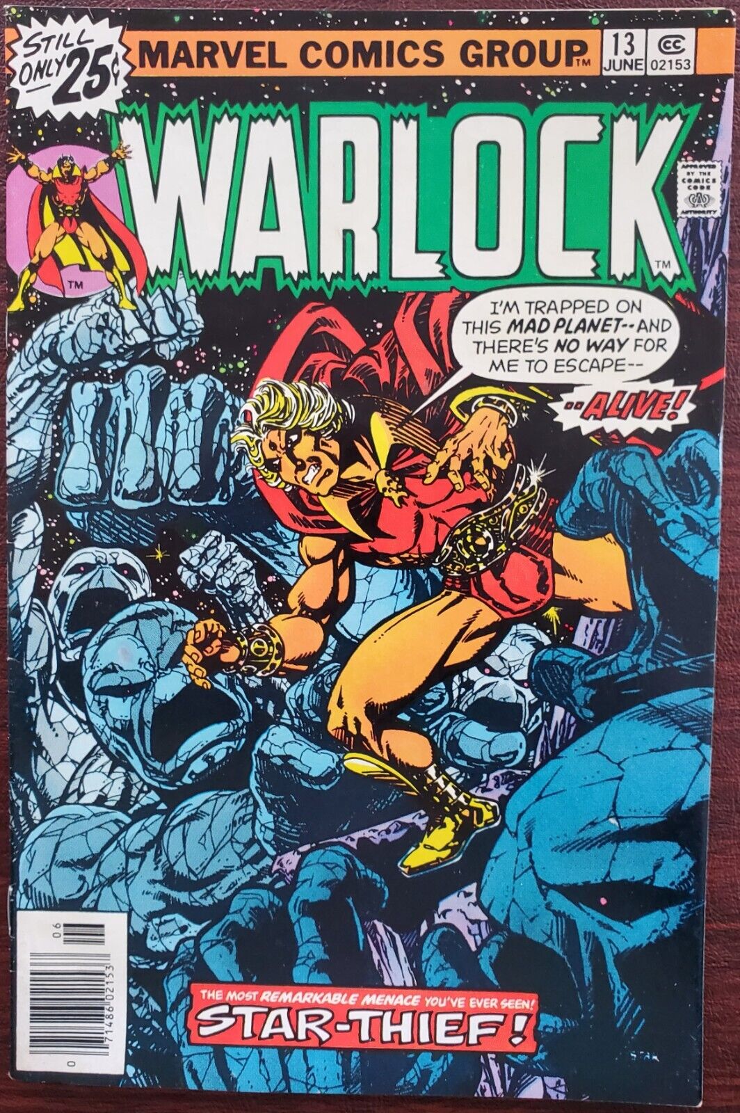 Warlock #13 VF/NM 9.0 (Marvel 1976) ~ 1st Appearance & Origin of Star-Thief ✨