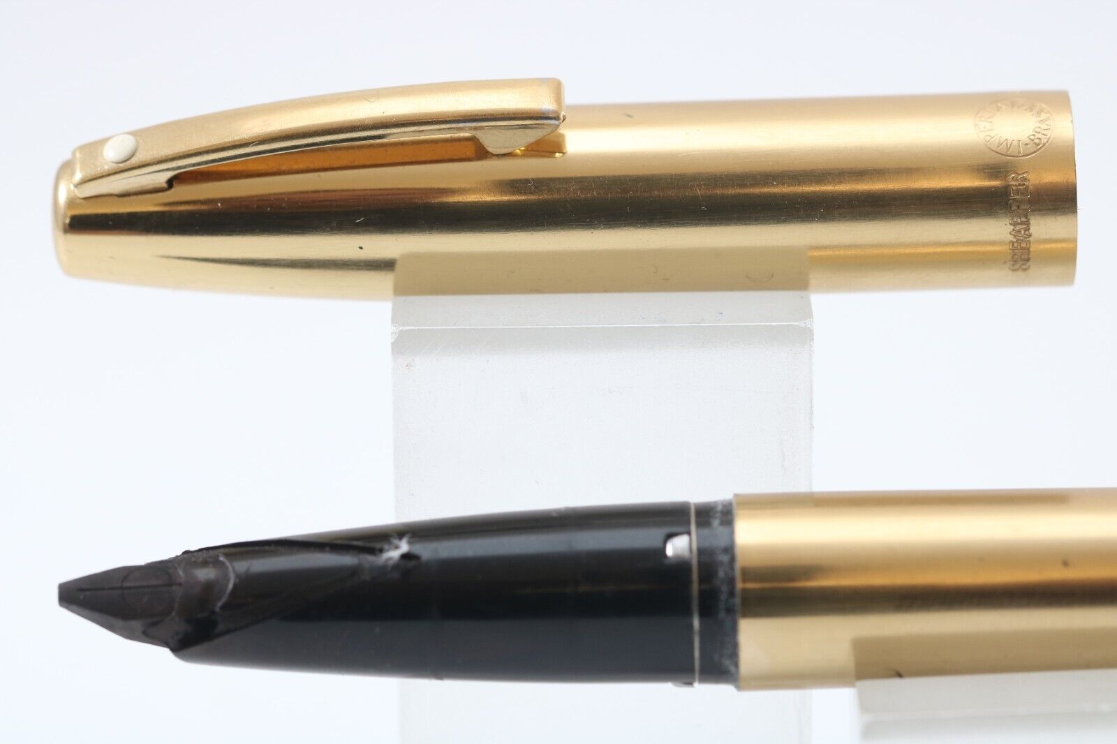 Vintage Sheaffer Imperial Brass Fountain Pen, GT