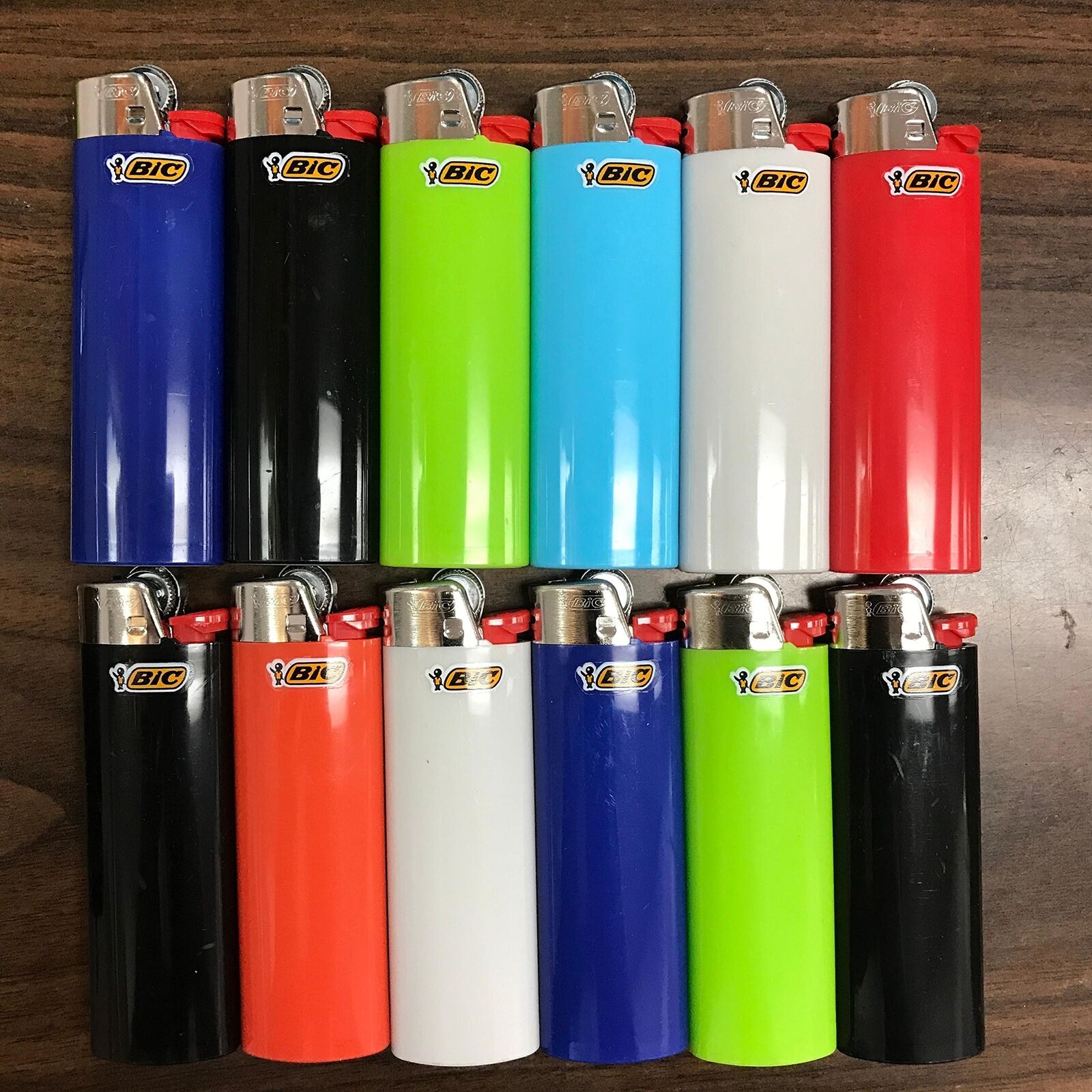 BIC Classic Lighters Cigar Cigarette MAXi Lighter Full Size (12)