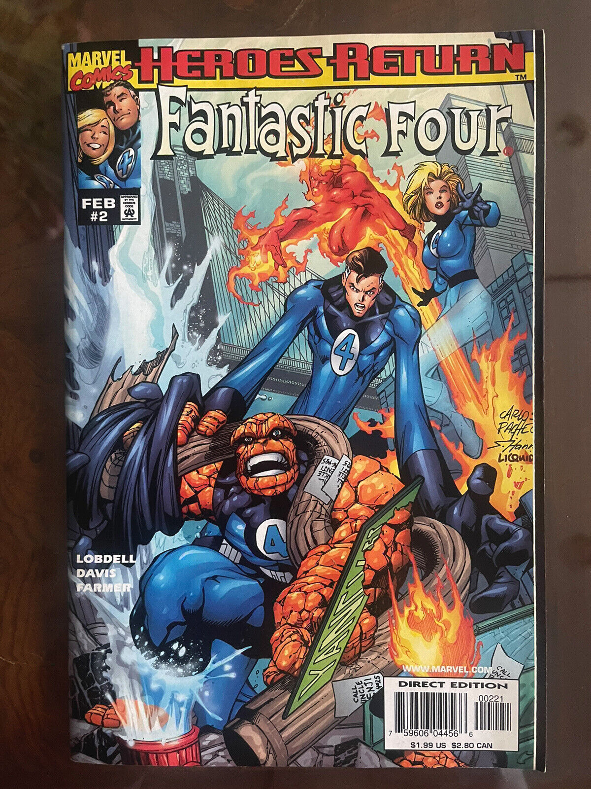 Marvel - Fantastic Four Vol.3 - Be It Ever So Humble #2B **FREE SHIPPING**