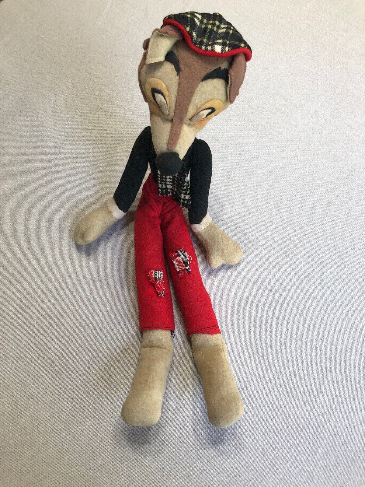 Vintage Big Bad Wolf - Soft Figure -Very Rare - Grail - Made In Japan