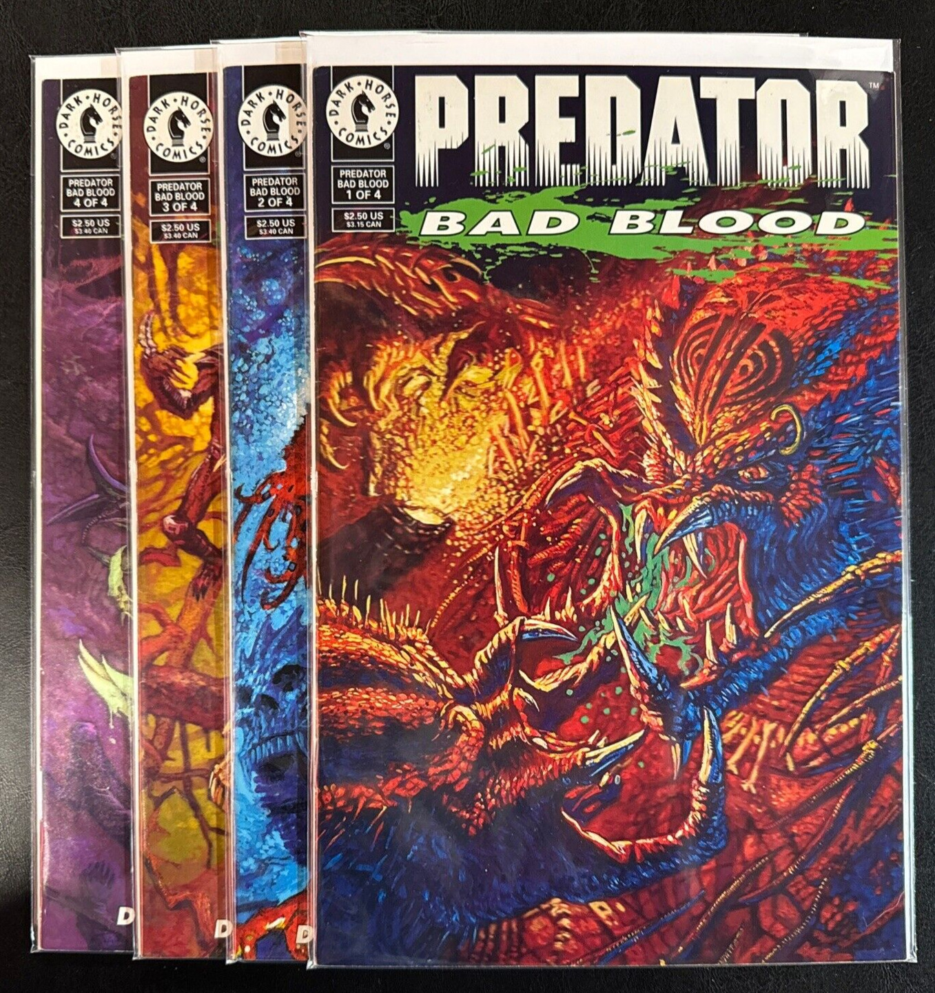 Dark Horse PREDATOR: BAD BLOOD Nos. 1 2 3 4 (1993) Complete Set Very Nice Lot