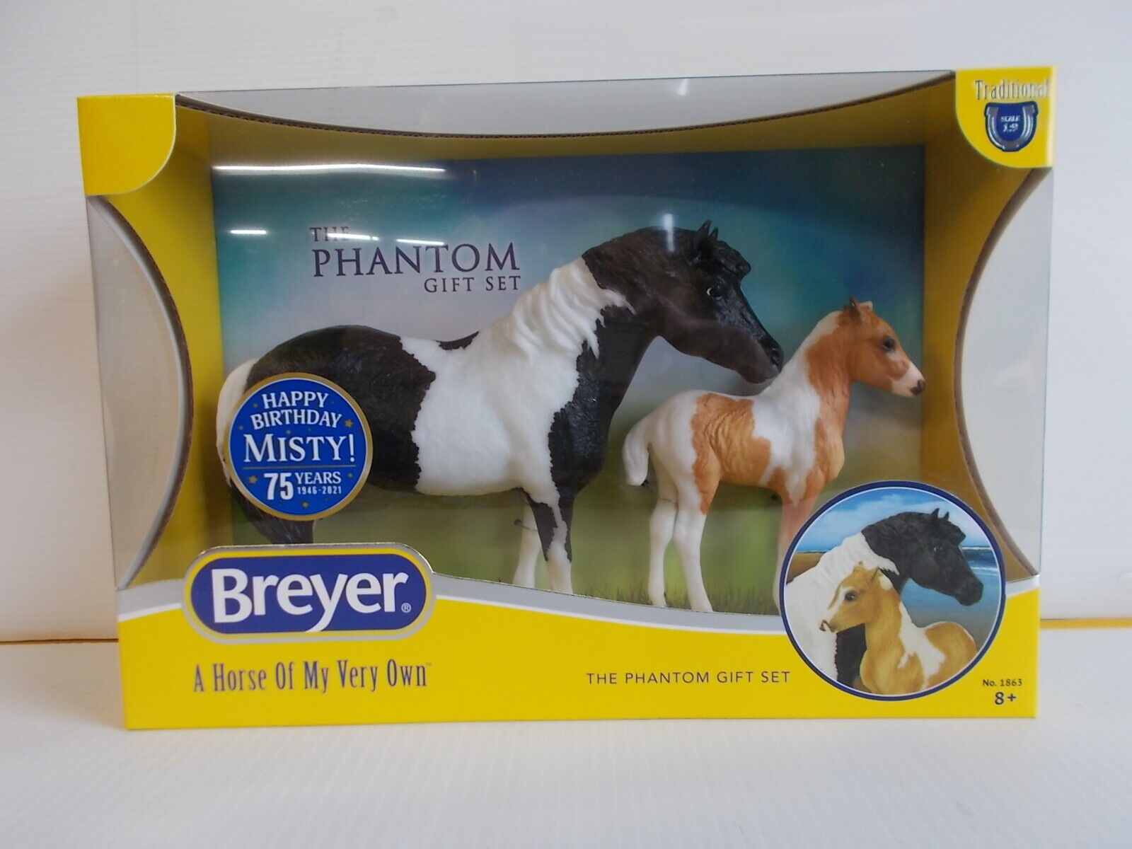 Breyer Model Horses Traditional Size The Phantom & Misty #1863 Chincoteague Pony