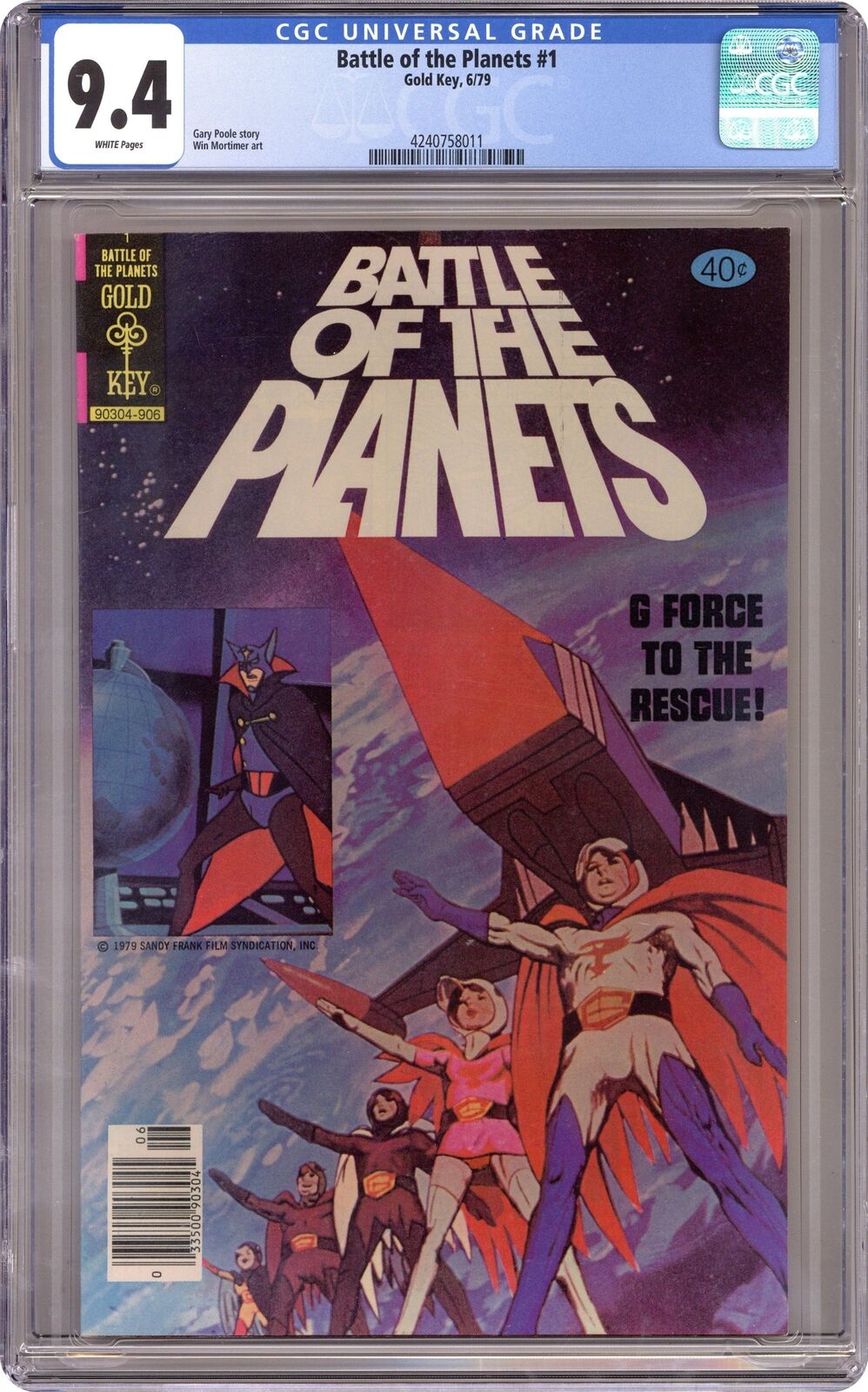 Battle of the Planets #1 CGC 9.4 1979 Gold Key 4240758011
