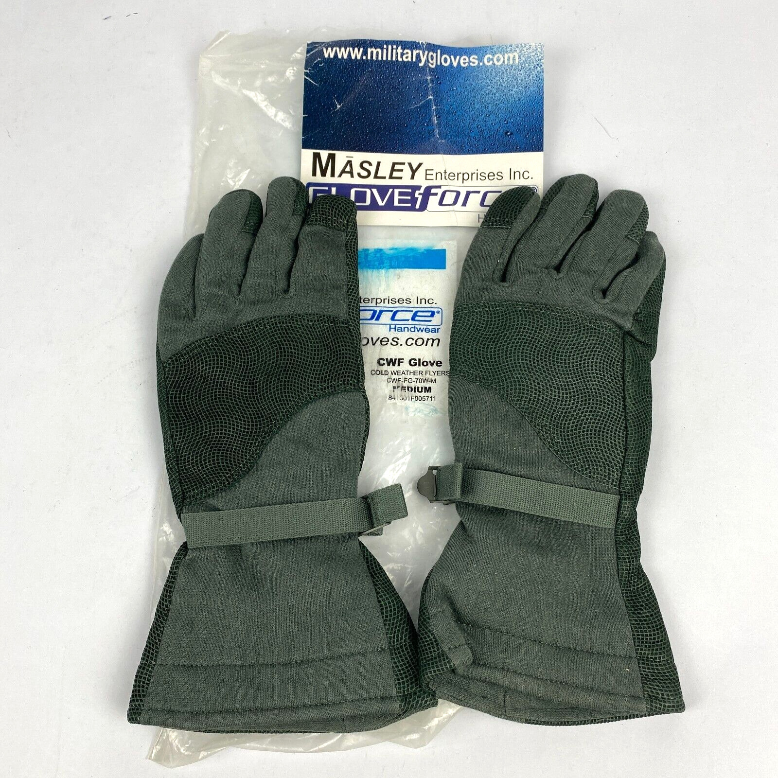 Masley Military CWF Cold Weather Flyers Gloves Gore-Tex 70W Size Medium NOS