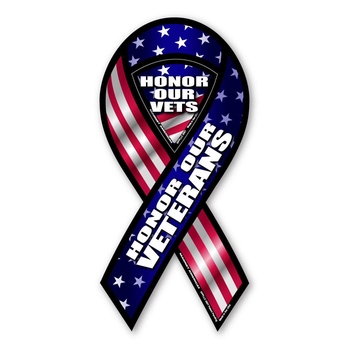 Honor Our Veterans 2-in-1 Mini Ribbon Magnet