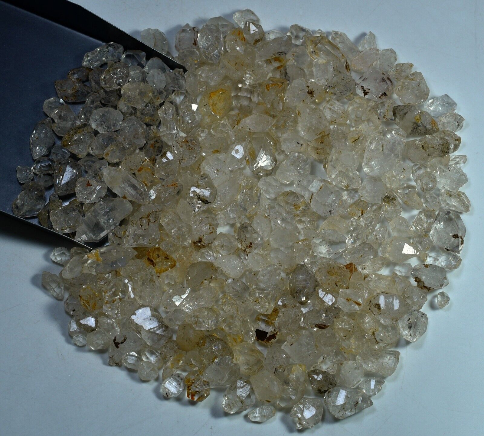 300 GM Double Terminated Rare Herkimer Diamond Quartz Crystals Lot From Pakistan