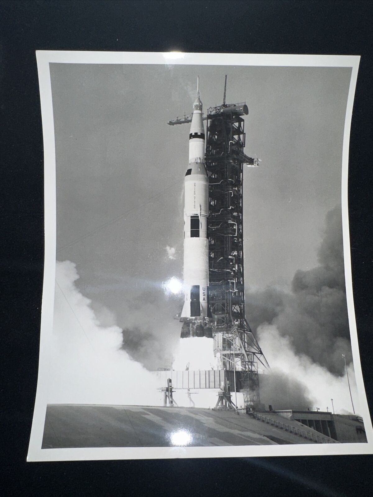 Nasa Vintage Official Apollo 13 Saturn V Photograph Photo 107-KSC-70PC-110 - V2