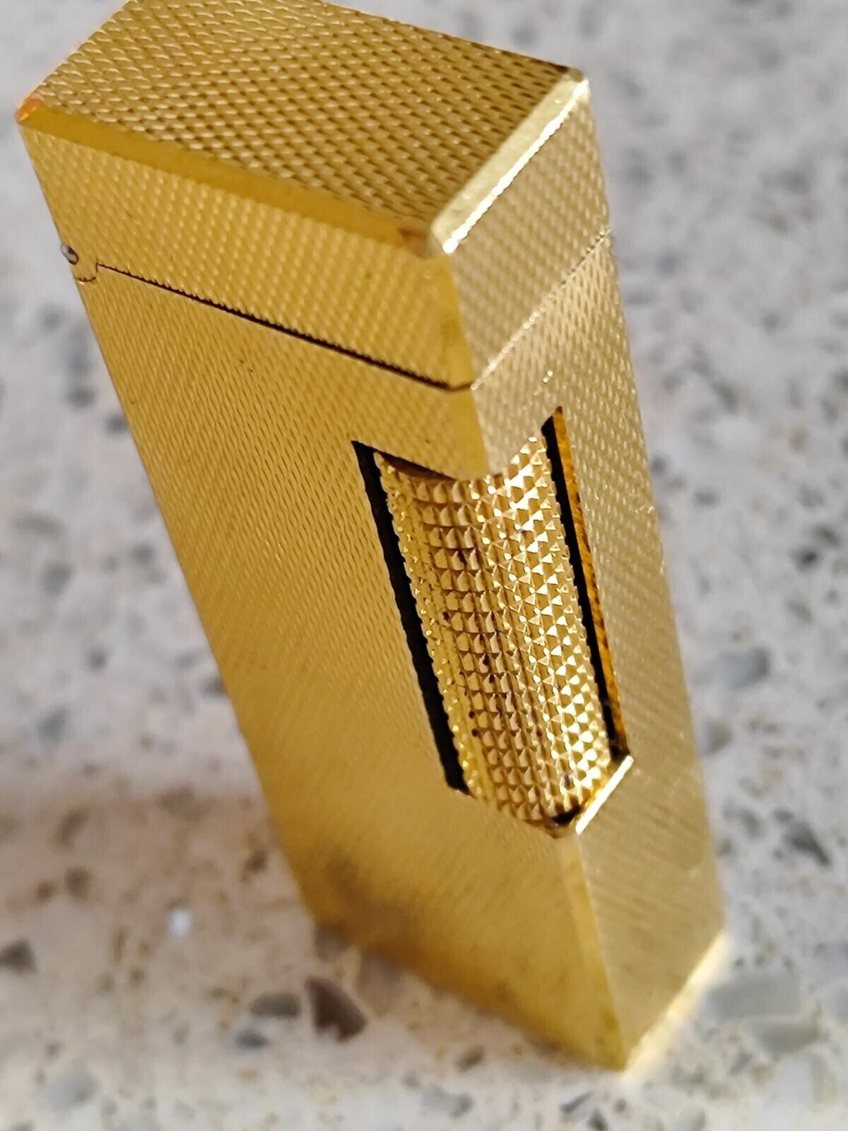 Vintage Dunhill Rollagas Lighter Gold Plated Working swiss made