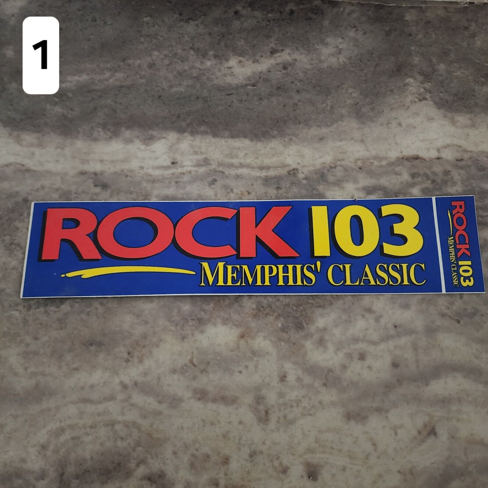 Classic ROCK 103, EAGLE, 96X Memphis Radio Station Stickers from 1980s-90s Era.