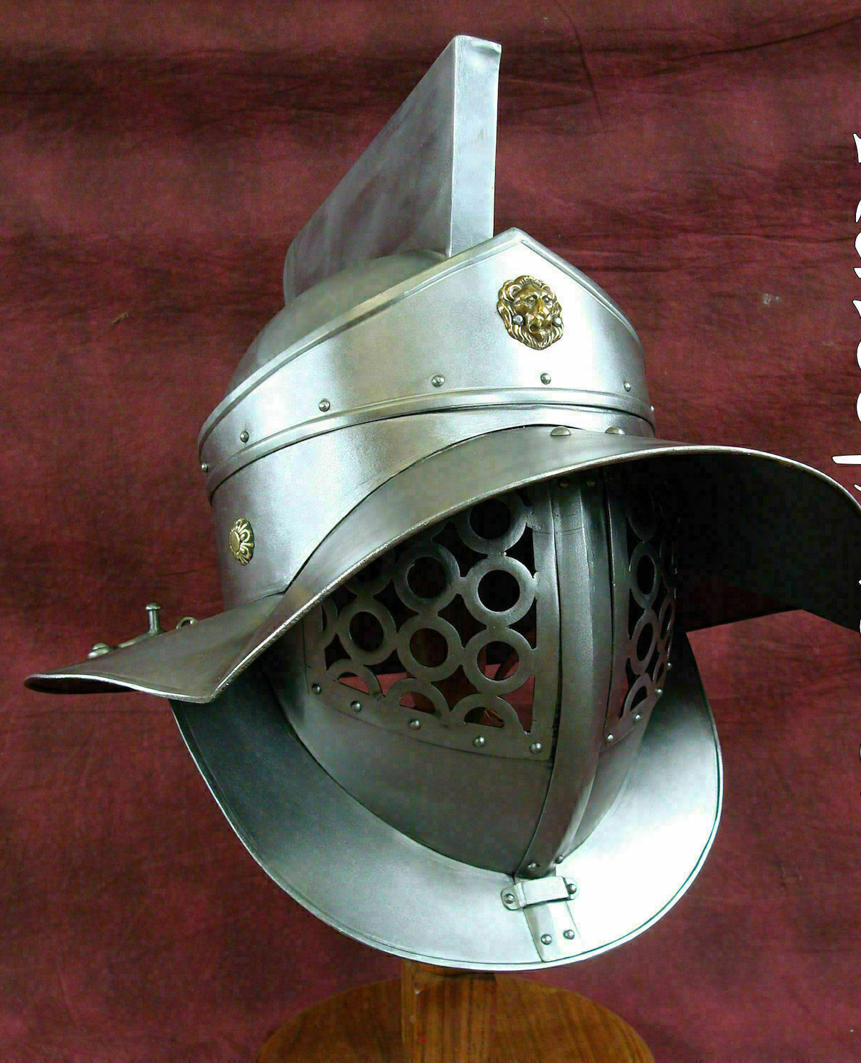 Christmas 18G Medieval SCA LARP Helmet Fabri Armour Murmillo Gladiator Helmet