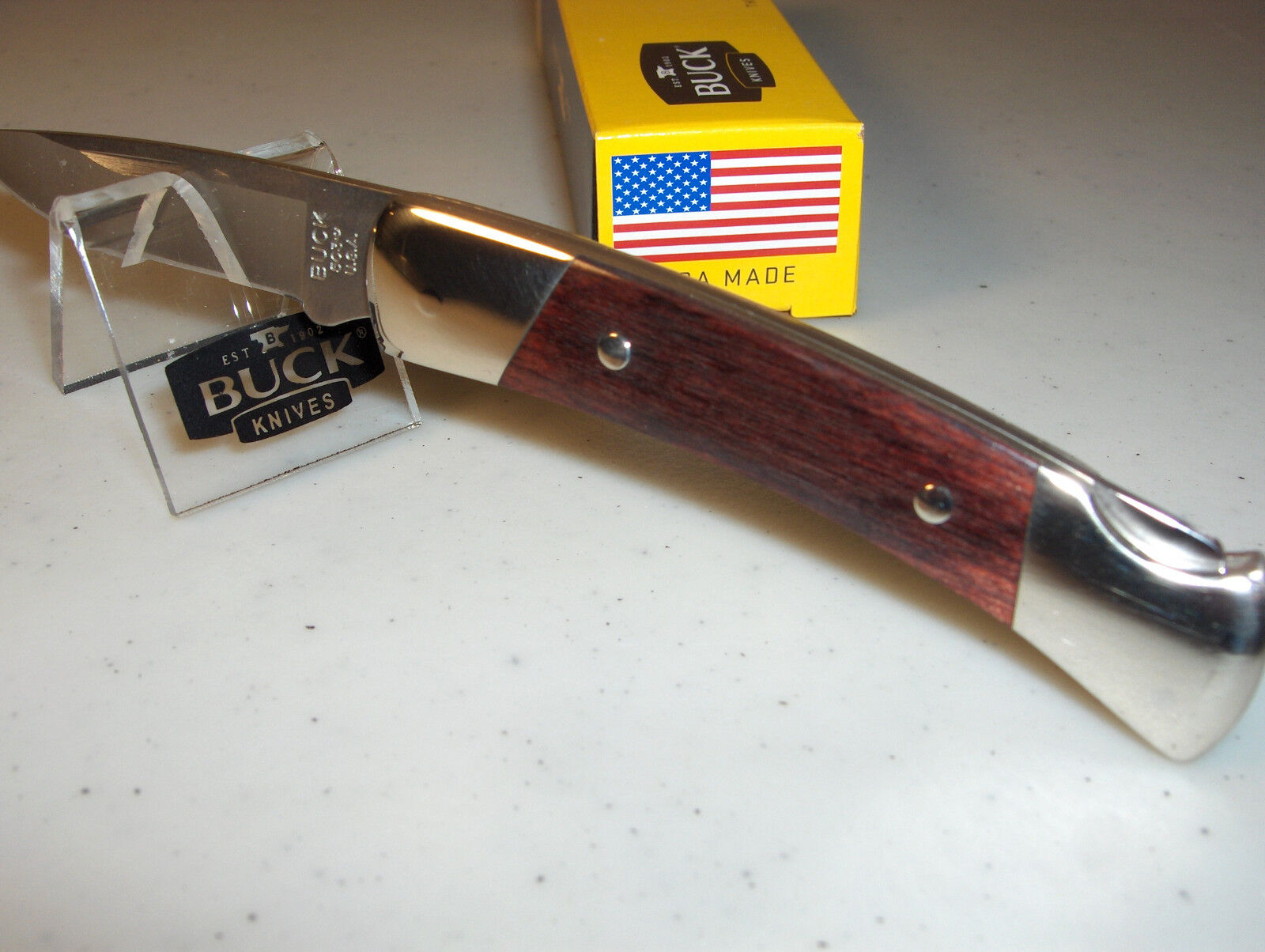 BUCK KNIFE - PRINCE LOCKBACK - #503RWS - ROSEWOOD HANDLES - 3 3/8\