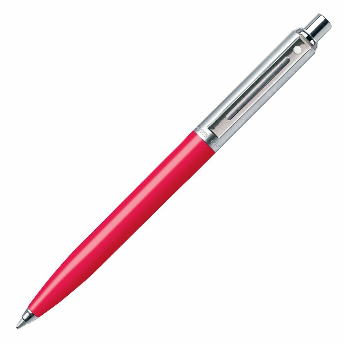 Sheaffer Sentinel Retractable Ball Point Pen, Deep Pink Resin Barrel, Chrome Cap
