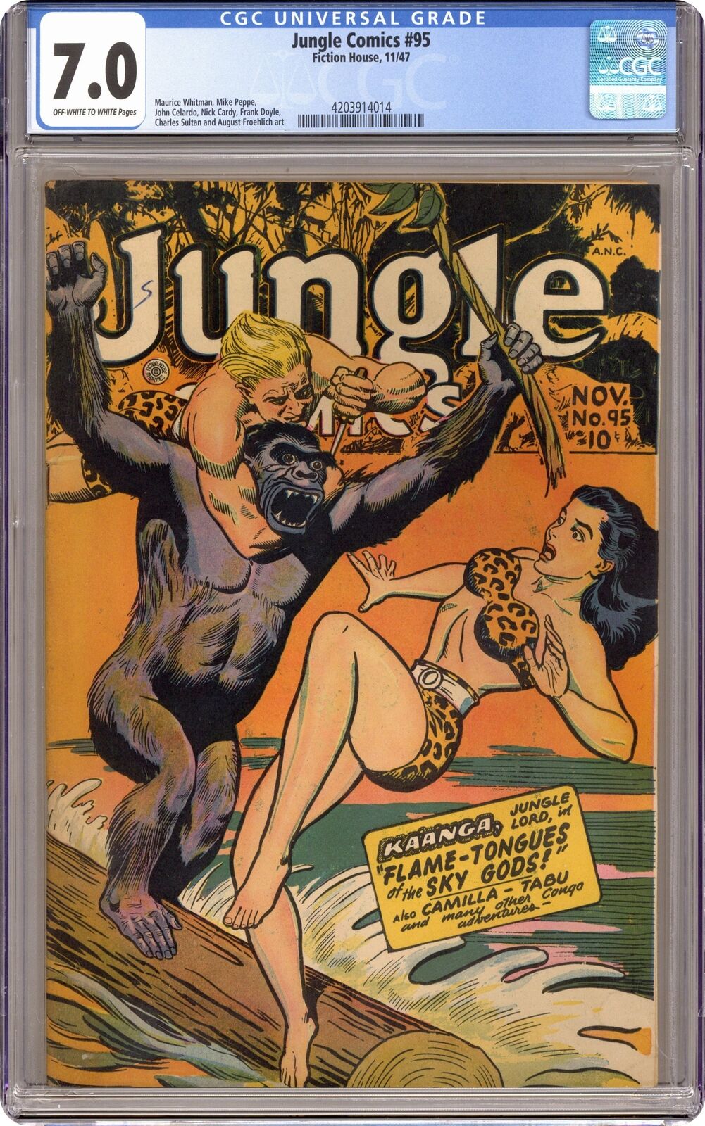 Jungle Comics #95 CGC 7.0 1947 4203914014