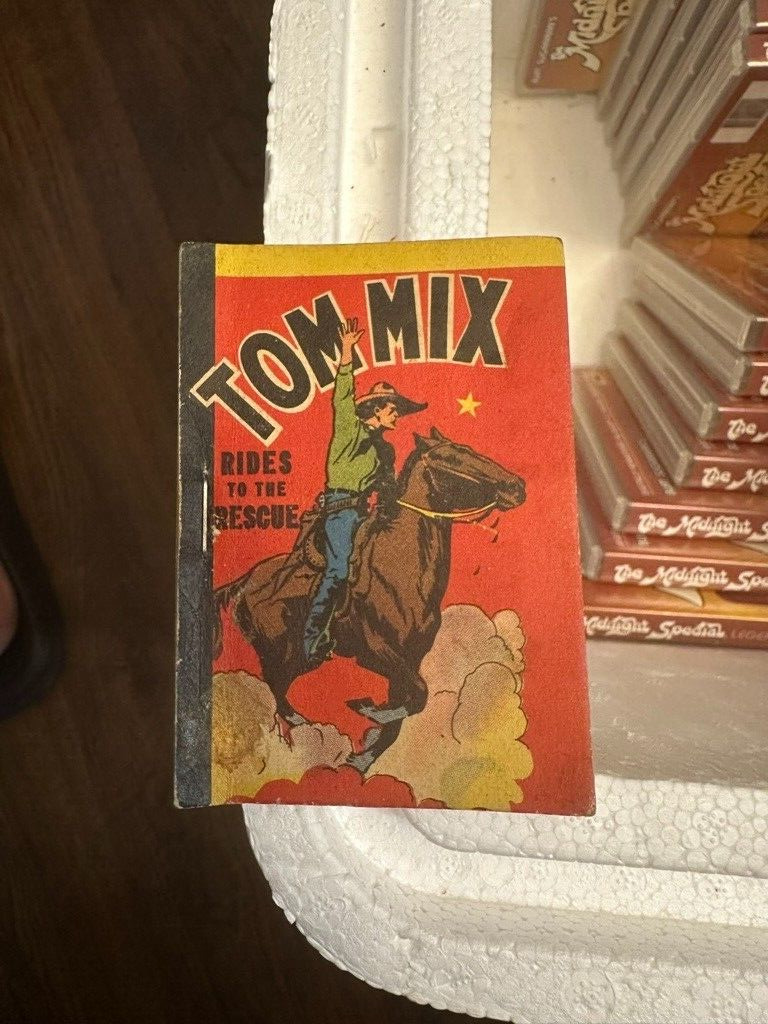 Penny book Whitman Big Little-TOM MIX RIDES TO THE RESCUE vintage 1930s