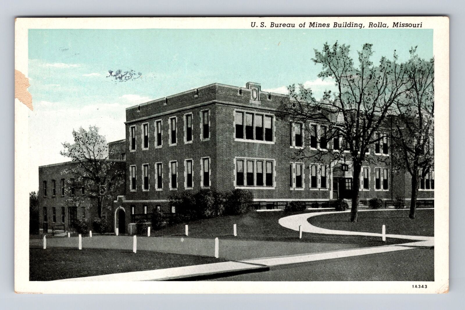 Rolla MO-Missouri, US Bureau Of Mines Building, Antique, Vintage Postcard