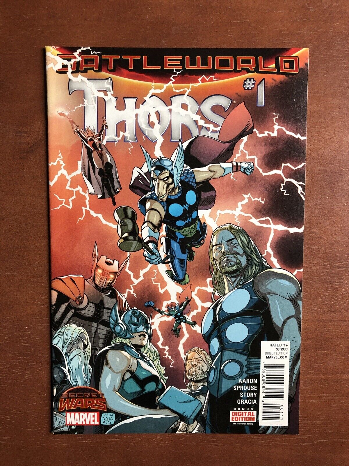 Thors #1 Battleworld (2015) 9.4 NM Marvel Key Issue Secret Wars Comic Book