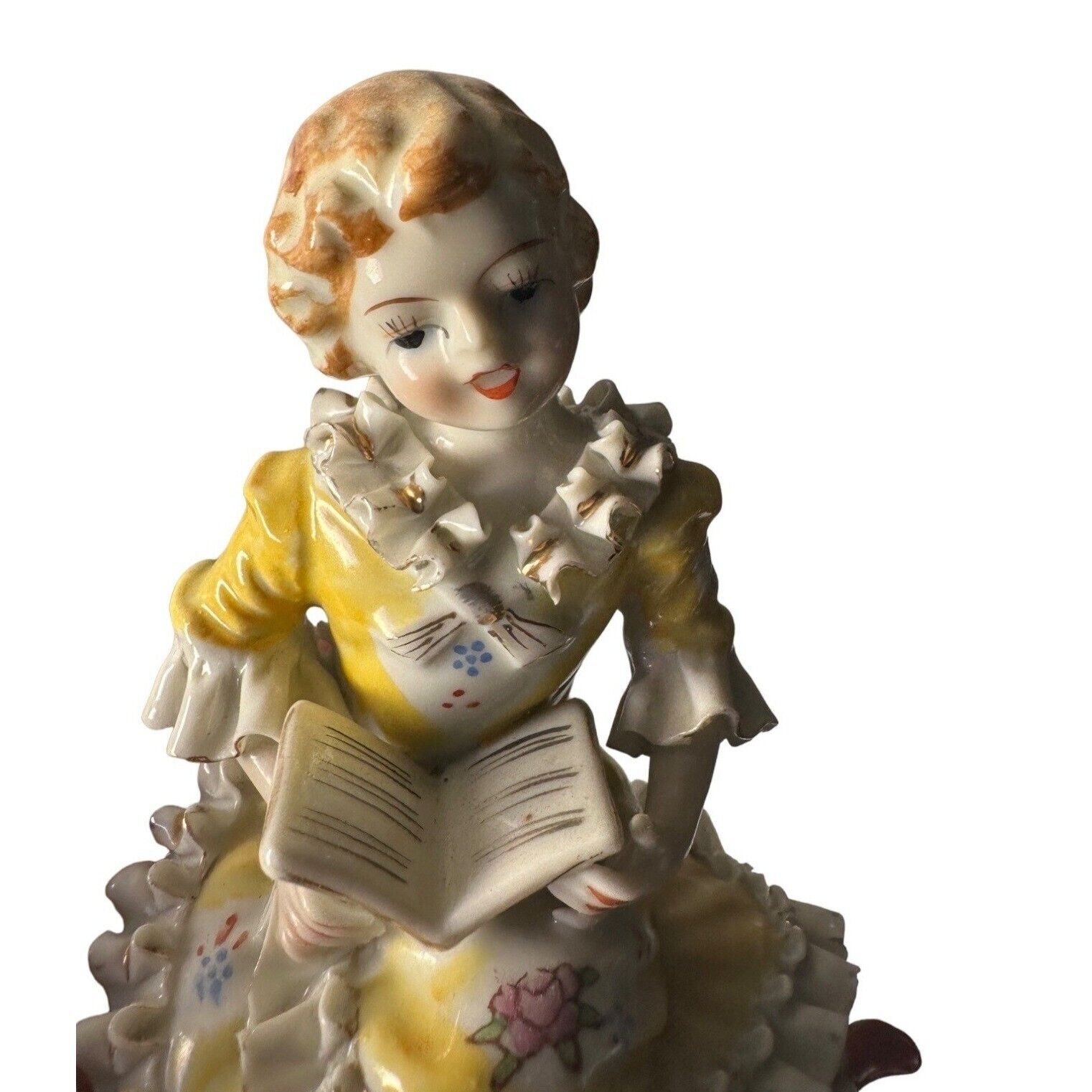 Woman Reading Book Figurine Mid Centry 50s From Japan Sku Woman