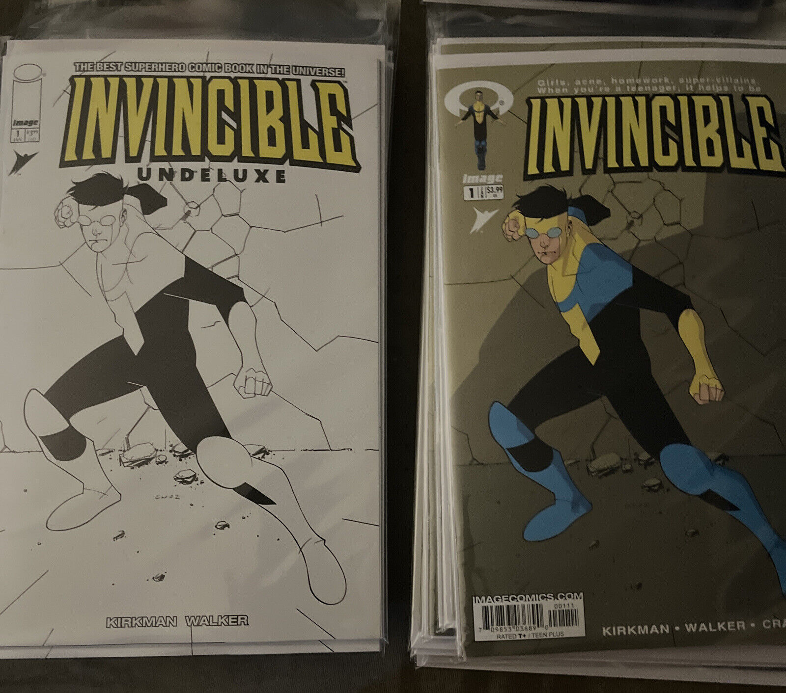 INVINCIBLE UNDELUXE #1 And Facsimile ￼#1 Set